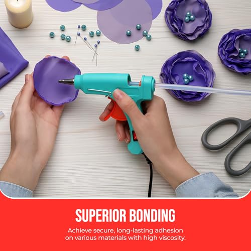 Economy® Full Size Hot Melt Glue Sticks for Glue Gun - Bulk 10in Clear - Great for Art, Craft & Repairs - 7/16" X 10" (Approx 450 Sticks, 25lbs Pack) - Made in USA