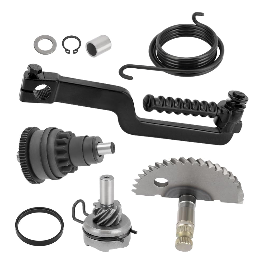 Kit démarrage kick pour GY6 49 50 139QMB Moteur cyclomoteur ATV Scooter | pour Yama-ha YZ 125 YZ250F WR250F, avec arbre de kick, secteur denté, pignon démarrage, ressort rappel levier kick