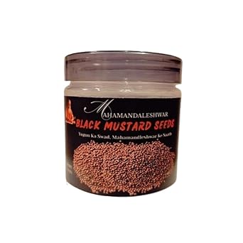 Mahamandaleshwar Kali Sarson Black Mustard beejs 200g | Whole Natural Mustard | Handpicked Indian Spice for Authentic Flavor & Aroma