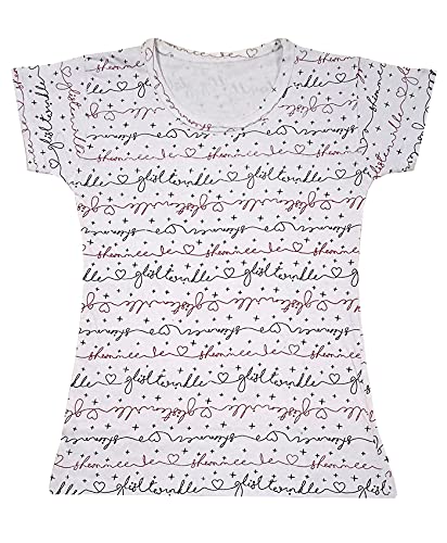 Image of indi weaves Girls Printed Cotton Half Sleeves Tshirts (Pack of 3)
