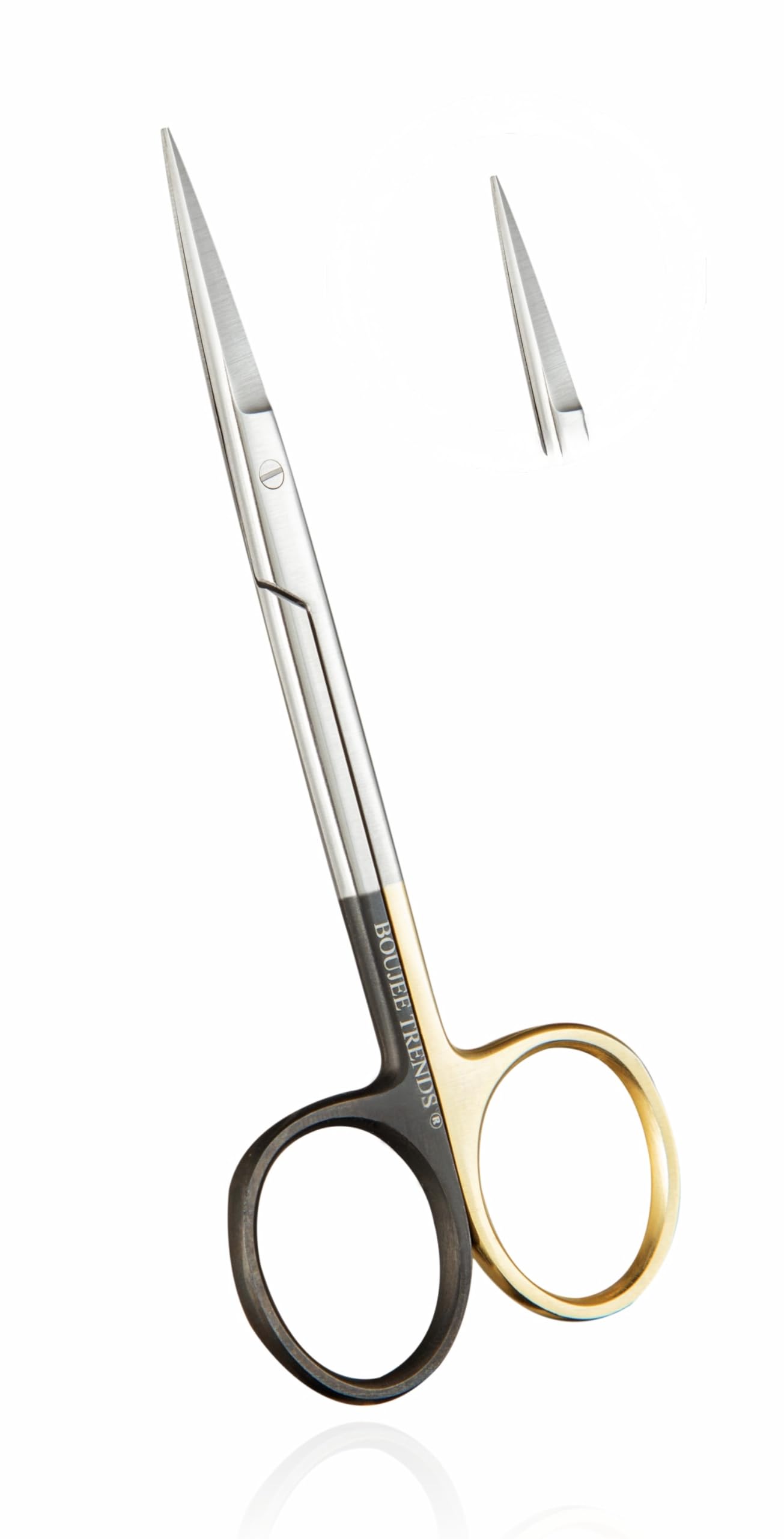 Set of Iris Micro Dissecting Scissors 4.5" STR/CVD Serrated Super-Cut Fine Point Skin Tag Medical Surgical Gum Suture Eye Dental Scissors Perfect for Doctors, Nurses, Students & Training — Amazon image 11