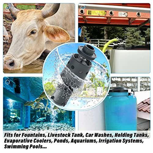 Image of 1 inch Float Valve Watering System Designed for Water Level Control, Automatic Filling & Shut Off, Ensure Reliable Water Supply, Nylon Resin Float Valve for Livestock Troughs, Stock Tank, etc. - 718H