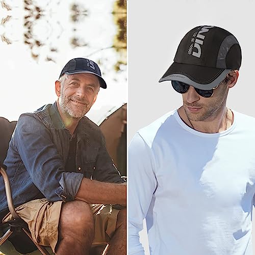 Image of Zibuyu� Baseball Caps for Men Women Sports Cap Breathable Cotton Cap Outdoor Fishing Hiking Adjustable Buckle Closure Summer Cap - Green /Grey /Black