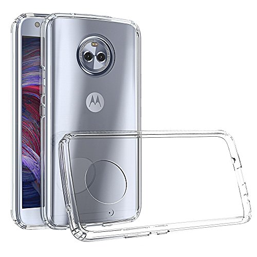 Android One Moto X4 Case, Moto X4 2017 Case,Yiakeng Dual Layer Shockproof Wallet Armor Soft Glitter Silicone Crystal Phone Cases Full Cover for Motorola Moto X4 (Clear)