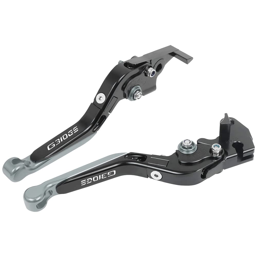 Beqlxta Grey-3 Brake Clutch Adjustable Lever​ For G310gs G 310Gs G310 Gs 310 2021-2023 Motorcycle Adjustable Cnc Brake Clutch Levers Folding Extendable Handles Lever(Grey-3)