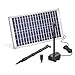 Solar Teichpumpe 25 Watt Solarmodul 875 l/h Förderleistung 2,4 m Förderhöhe esotec Professional Produktserie Komplettset Springbrunnen Gartenteich, 101913
