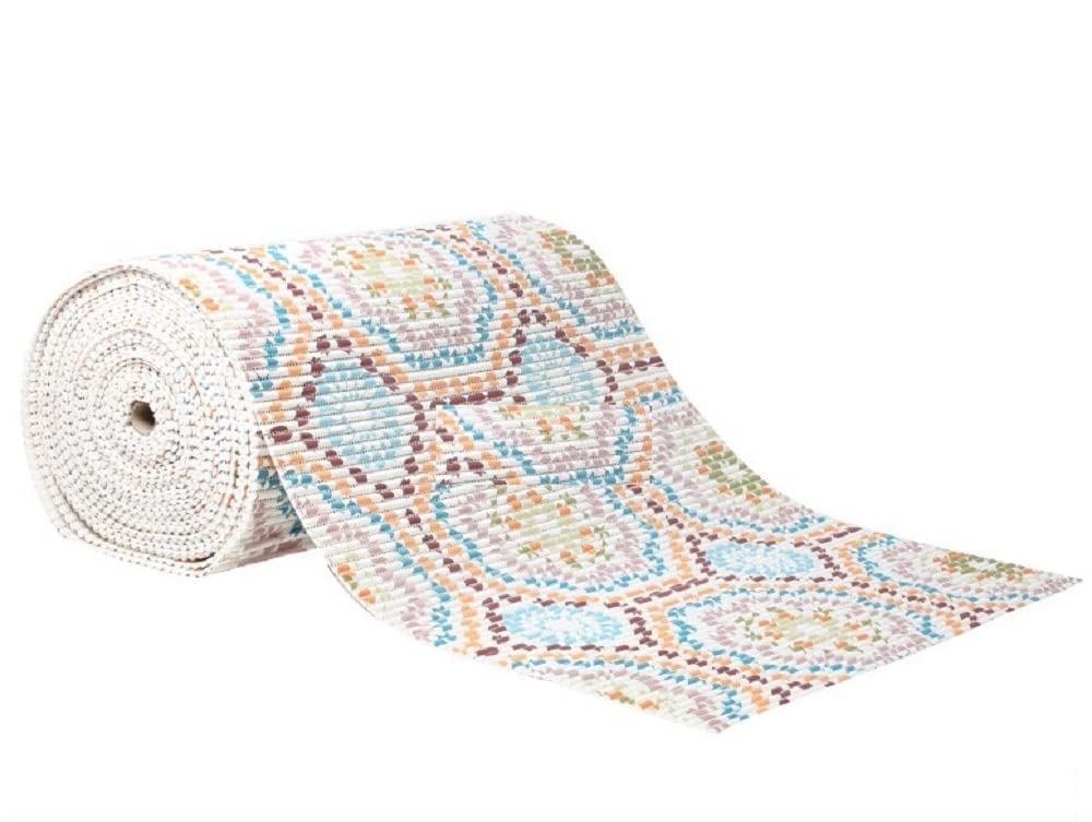 grofly Aqua-Tread Design Printing PVC Rugs roll Anti-Slip Wet Area Matting Safety Drainage Flooring mat Long Living Room Bedroom Foam Non-Slip Swimming Pool Carpet Floor Mat (Desing 1, 2 Meter)