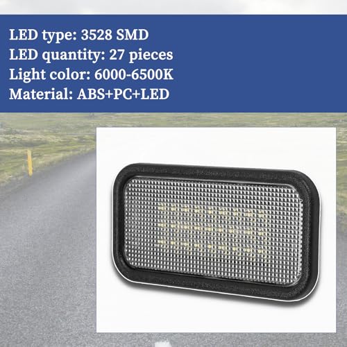 Luz LED para zona de carga de camioneta 12V blanca 2pcs miniatura 6