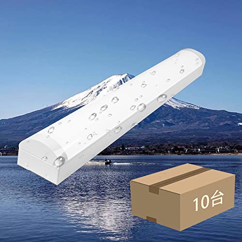 IP65防水 直付一体型LED蛍光灯 40w形2灯式相当 昼光色 6000K 5200LM キッチンベースライト 125cm 器具一体式LED蛍光灯 騒音なし 省エネ 防虫 防雪 冷蔵庫 スキー場 農業用防雨 防水 養豚場 牛舎 養鶏場 シイタケ マイタケ