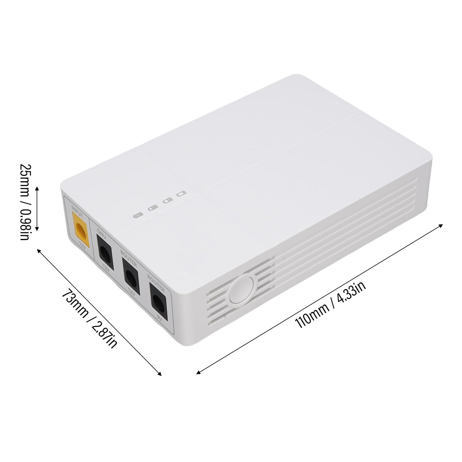 Eujgoov Mini UPS Routeur de Secours Modem Haute capacité 6000 MAh Alimentation pour Connexion WiFi Bureau à Domicile