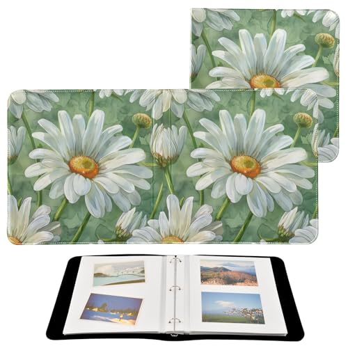Álbum de Fotos Autoadhesivo DIY Scrapbook con Flores Margarita, Encuadernador de 3 Anillos, 40 Páginas, 8x10 para Recuerdos miniatura 2