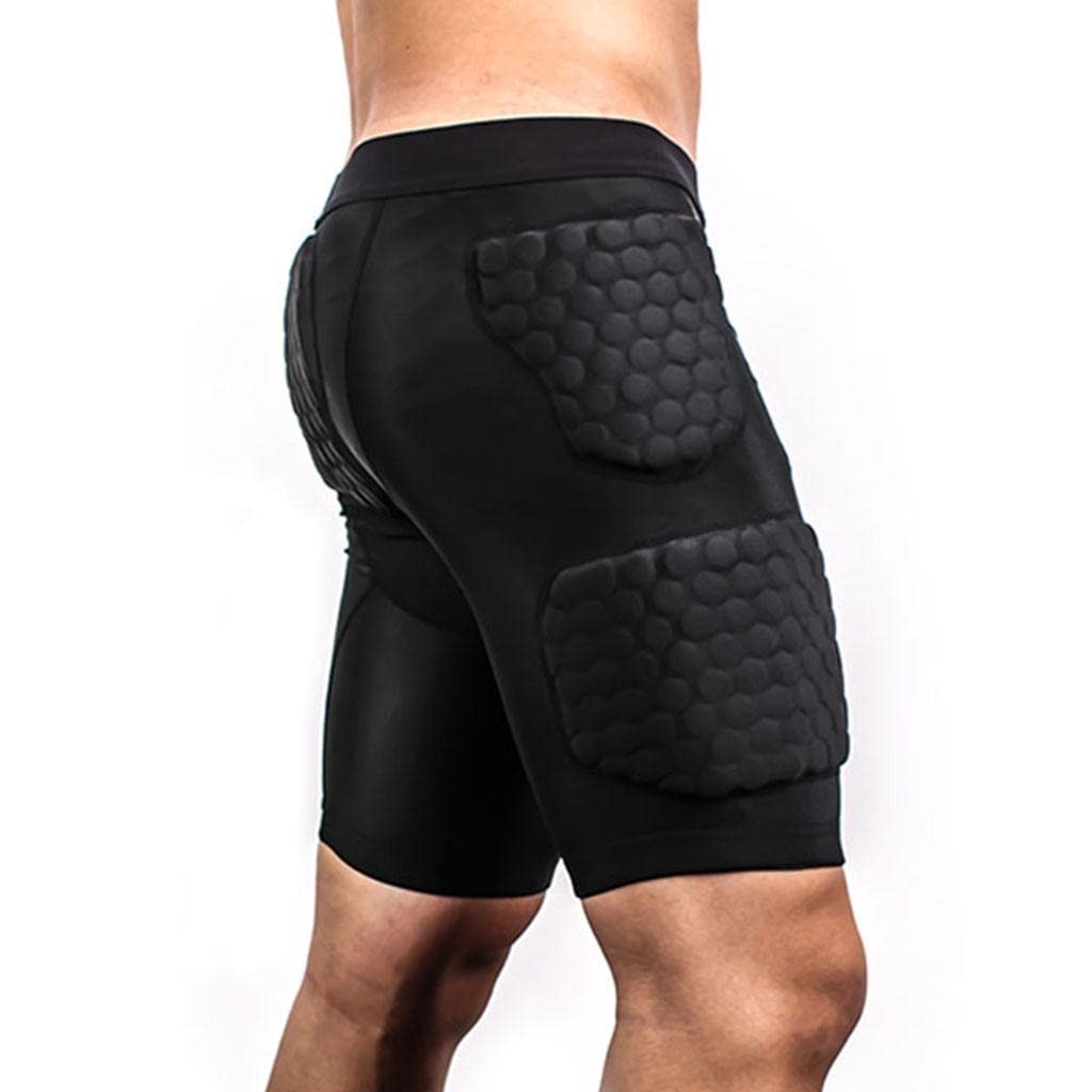 Pantalones Cortos de Compresión Hombre Deportivos Secado Rápido Transpirables con Protección EVA Y Cintura Elástica de Rendimiento Adecuados para