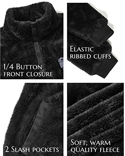 Beotyshow Mens Aztec Fleece Jackets Fuzzy Sherpa Pullover Sweatshirts Winter Coats Western Vintage Sweaters with Pocket3