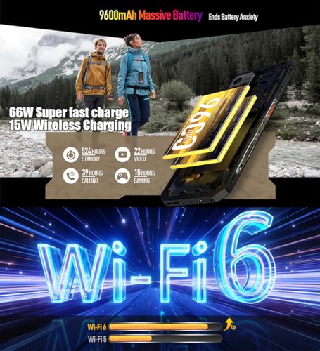Ulefone Power Armor 18T Ultra Outdoor Handy 5G Smartphone, Dimensity 7050 24GB+512GB,...