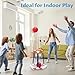 EagleStone Pool Basketball Hoop, Floating Inflatbale Pool Basketball Games Toys with 2 Pool Balls and Pump,Swimming Pool Outdoor Play Toddler Basketball Hoop Indoor for Kids Adults Age 8-12,
