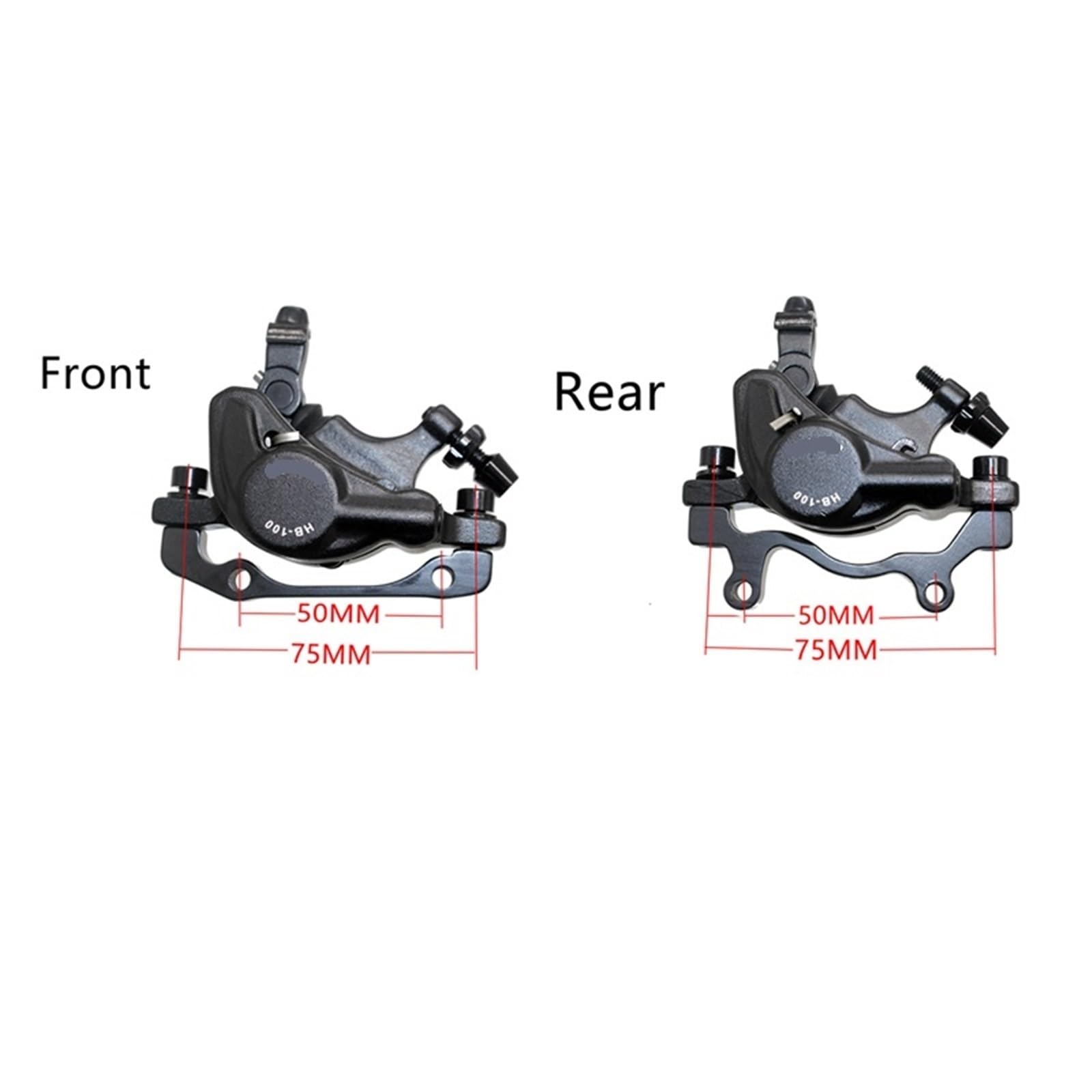 Genérico Pinzas De Disco Hidráulicas MTB, Frenos Hidráulicos De Rotor Delanteros Y Traseros G3 De 160/180mm For Bicicleta