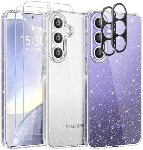 Glitzer-Hülle Für OnePlus 12 – Transparent Mit Ablösbaren Pailletten, Blau, Stoßfest, TPU
