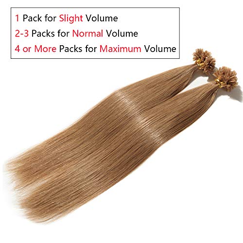 Silk-co 55cm Cheratina Capelli Veri Extension 100