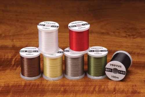 14/0 VEEVUS THREAD - ASSORTED COLORS - Rusty Brown - FLY TYING