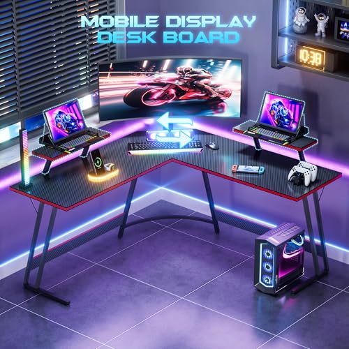 Homall L Shaped Gaming Desk 51-inch Black thumbnail 5