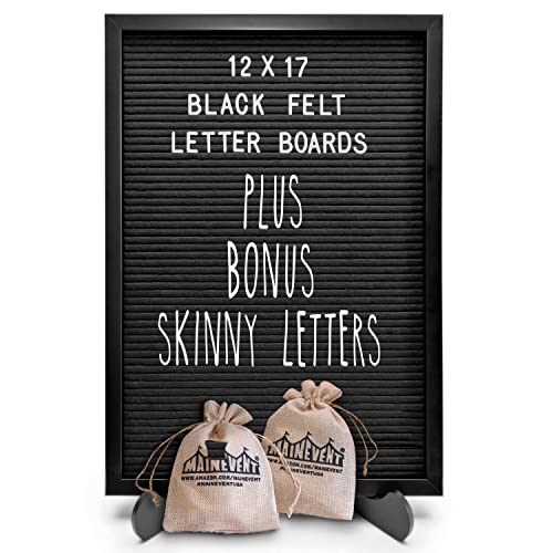Letter Board Sign Skinny Felt Board Letters 12X17 Felt Letter Board Baby Announcement Board Letters Changeable Letter Boards Stand Message Board White Letters Sign Board Felt Letter Board Black Frame #TOP16