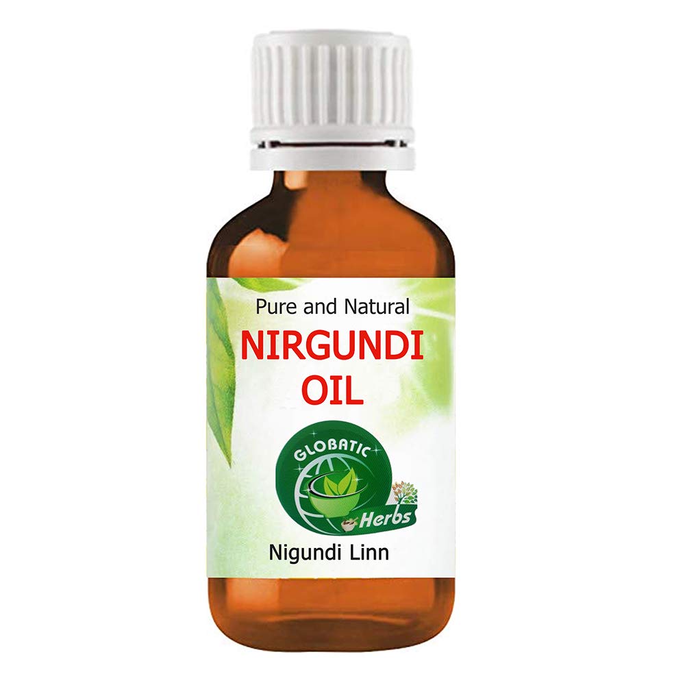 Globatic Herbs NIRGUNDI Oil 50ml (Negundo Linn) Organic, Undiluted, Aromatherapy & 100% Therapeutic Grade