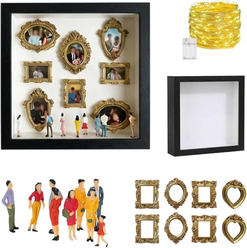 Mini caja de silueta retro negra para decorar salones y oficinas con un diseño exclusivo de museo 2