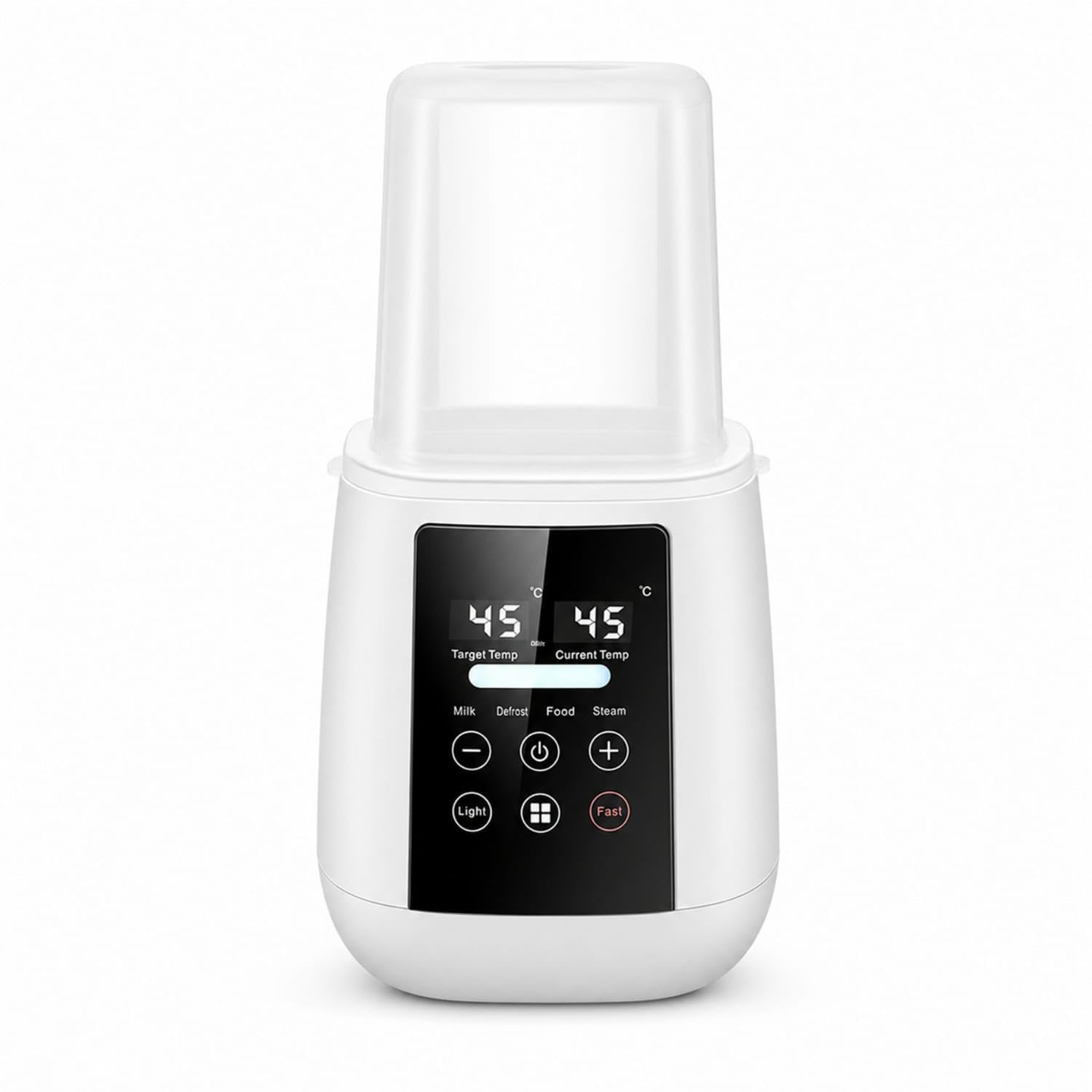 Multifunctional Baby Bottle Warmer with Basket Multi-Function Baby Bottle Warmer Digital Sterilizers Electric for Parents, Newborns, Nursery, Kitchen, Home, White, En Us 110V-image-9