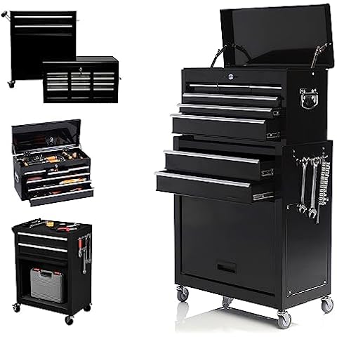 DYneeds 8-Drawer Rolling Tool Box Cover