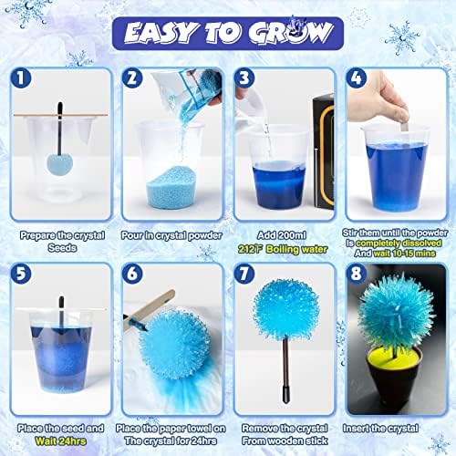 Crystal Growing Kit, STEM Projects for Kids Ages 8-12, Exciting Science Kits for Kids 4-6, DIY Educational Science Experiments Lab Specimens Toys Gifts for 5 7 8 9 10 Year Old Boys and Girls 6 51c9vDaq1mL. AC