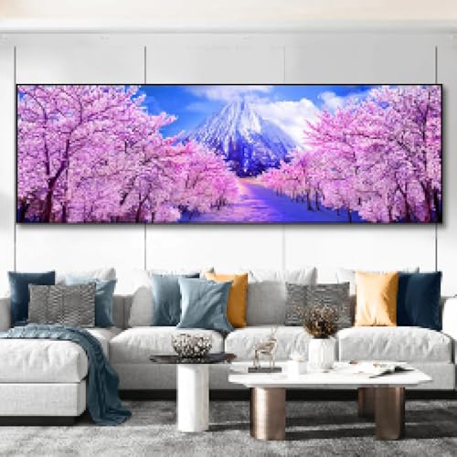 Décoration murale moderne fleurs de cerisier pour grand mur vide
