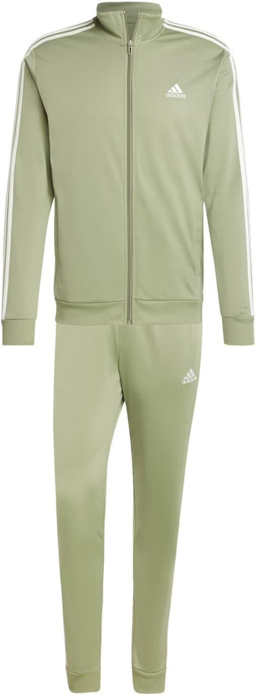 olive green adidas tracksuit mens