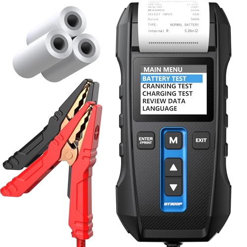 TOPDON Tester per Batteria Auto BT300P,12V/24V 100-2000...
