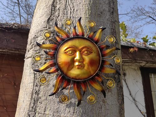 Metal-Sun-Wall-Art-13-Rustic-Retro-Hanging-Wall-Sculpture-Decoration-Outdoor-Farmhouse-Decor Metal Sun Wall Art 13 Rustic Retro Hanging Wall Sculpture Decoration Outdoor Farmhouse Decor