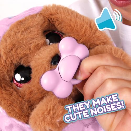 IMC Toys Baby Paws - Cocker Spaniel Puppy with Carrier | Soft and Cuddly Toy Puppy That Make 5 Adorable Sounds for Kids, Ages 4+ - Image 4