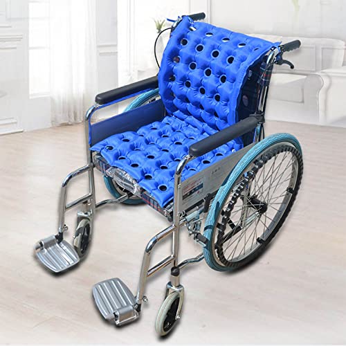 SUMBITOD Cojín Antiescaras para Silla de Ruedas, colchón antiescaras Cojín para el hogar Cojín para Silla de Ruedas Paciente Anciano Cirugía de Cadera Cojines inflables Transpirables