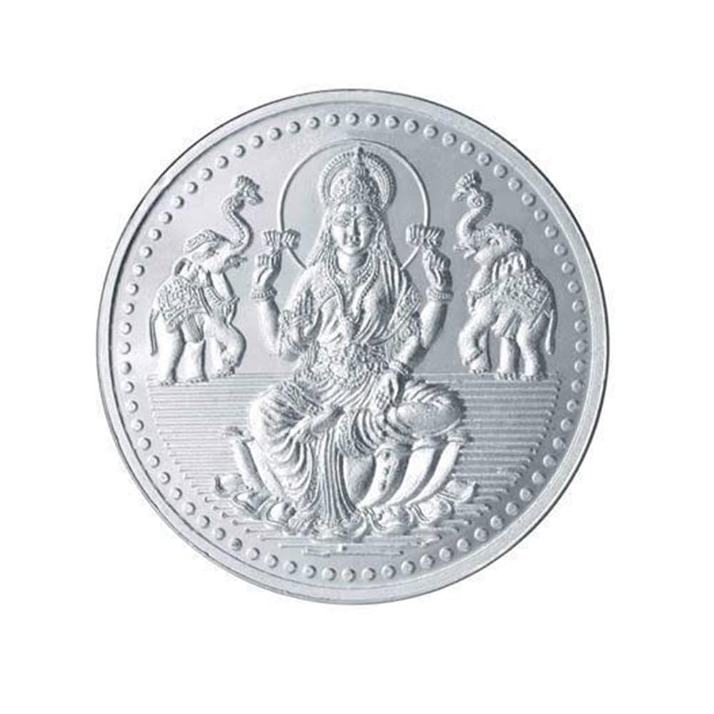 999 Pure silver Lakshmi & Ganesh Coin (1 Gram - 999 Silver) (B0D5BSNWNF) Amazon Price History, Amazon Price Tracker