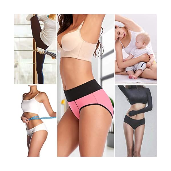 Eiggam Underwear for Women Cotton High Waist Panties Full Coverage Briefs Soft Strech Ladies Breathable Panties-Multi Pack - Image 7