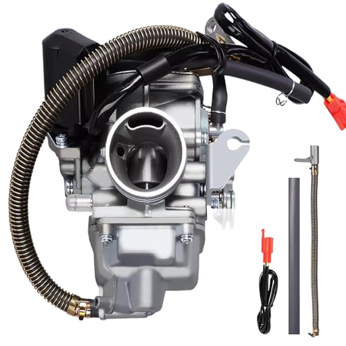 Motos, Automotive Parts and Accessories LINTECH Carburador De 24 mm Para Motoneta 4 tiempos Gy6 125cc 150cc ATV Go Karts Scooter Ciclomotores Ds150 Atv150 Gs150 Ws150 Cs150 X150 XS150