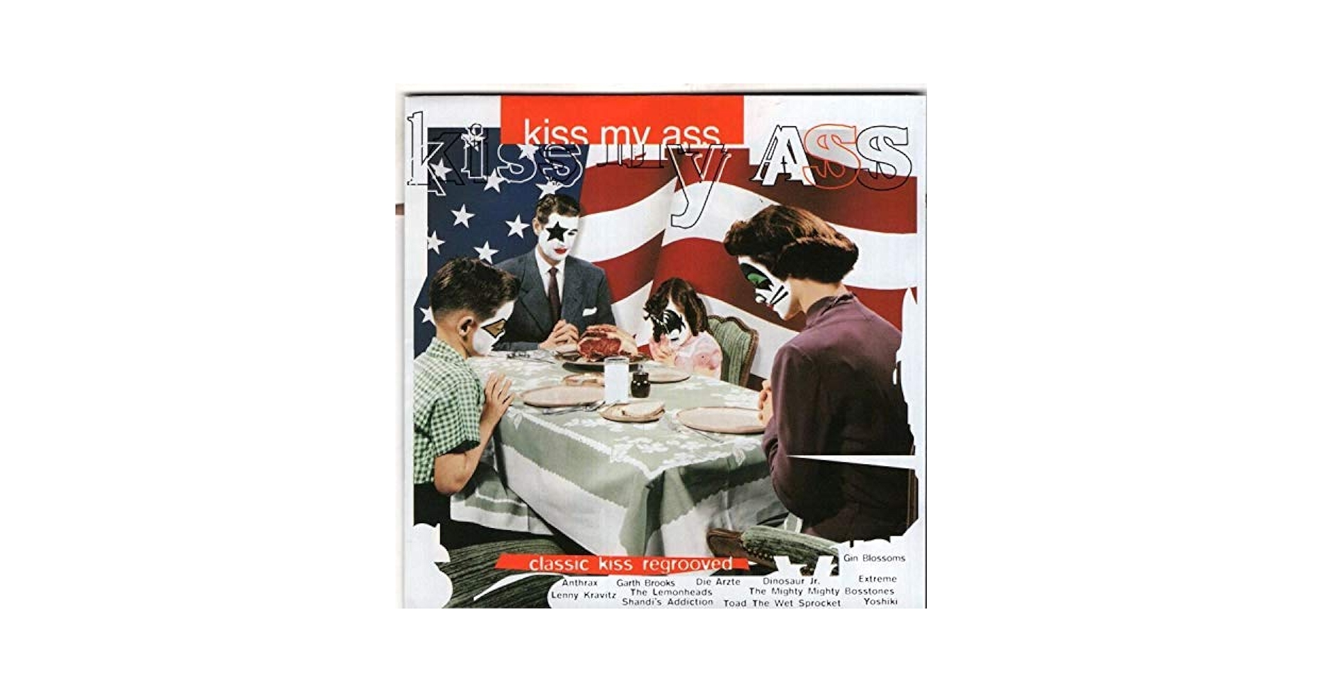 KISS My Ass V.A.トリビュートアルバム LP 95年 中古盤 KISS My