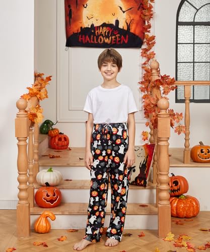 UNICOMIDEA Kid Christmas Pajamas Pants Loose Pyjama Jogger for Boy Girl 3D Xmas Bottoms 6-16 Years4