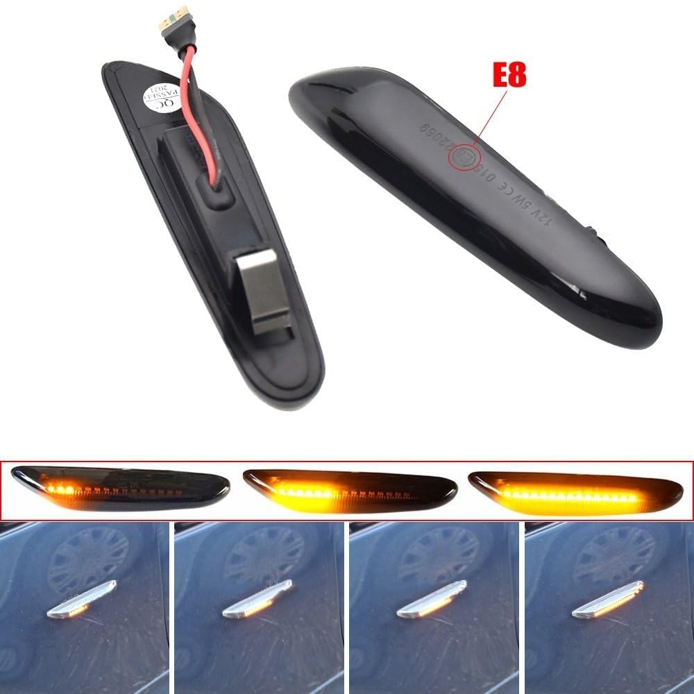 Indicatore Dinamico Specchietto BMW Serie 1 (Nero Fumé