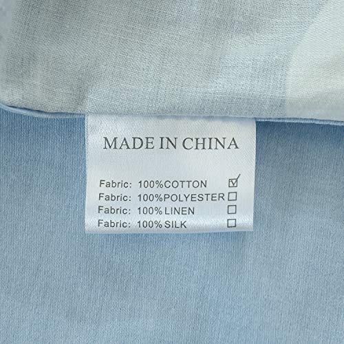 FADFAY Duvet Cover Set Full Beachy Bedding Nautical Coastal Tropical Bedding 100% High Qualtiy Cotton Super Soft with Hidden Zipper Closure 3 Pieces Full Size- No Comforter/Filling - Image 9