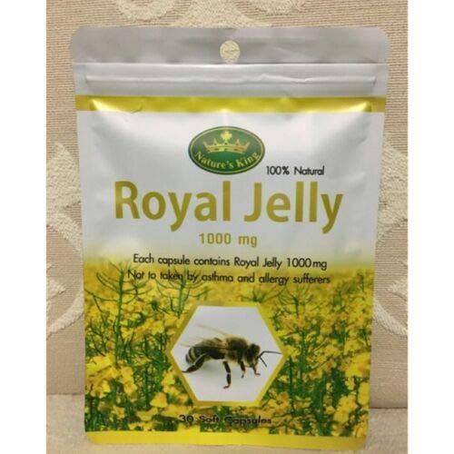 4X Nature's King Royal Jelly1,000 mg 30 Caps Natural Skin Tips 30 caps Australia