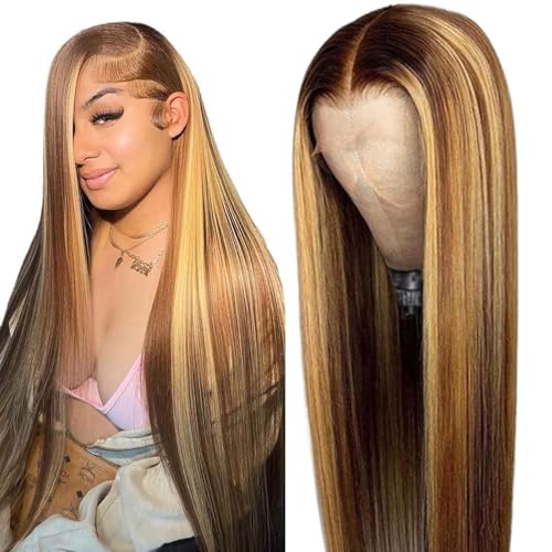 Cypha Ombre Lace Front Wig Human Hair 28inch 13x6...