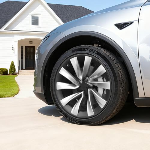 Rim Protectors for 2025-2026 Tesla Model Y Juniper - 4PCS 20" Helix Wheel Rim Covers, Anti-Curb Rash Protective Ring, Matte Black Model Y Accessories by Huotdy Suntys - Image 6