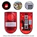 Jyving for Farms Villas Orchards 1pc Solar Strobe Sound Flash Warning Sound & Light Alarm Waterproof Outdoor 110dB Alarms