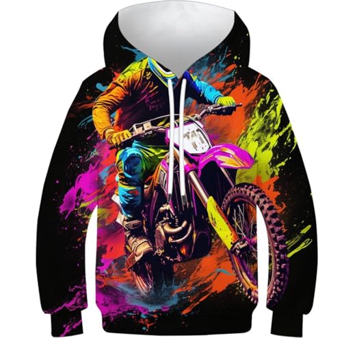 Sweat Mountain Motos vêtement enfant 12-14 ans sweat-shirt hiver