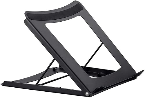 Miniatura 2 de Monoprice Soporte plegable ajustable para laptop, acero ideal para el trabajo, el hogar, computadoras portátiles de oficina, color negro - Colección