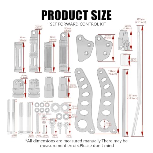 Leviers de repose-pieds réglage commandes avancées pour dyna super glide - 4
